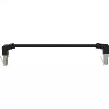 InLine Patch cable top/bottom angled, S/FTP (PiMf), Cat.6, 250MHz, PVC copper