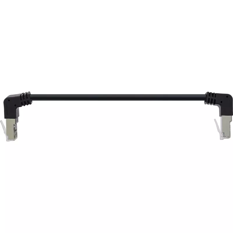 InLine Patch cable top/bottom angled, S/FTP (PiMf), Cat.6, 250MHz, PVC copper