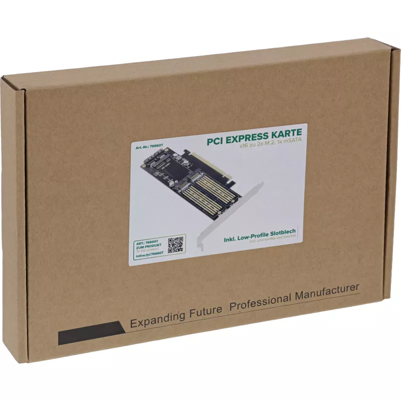 InLine 76660T interface cards/adapter Internal M.2, mSATA