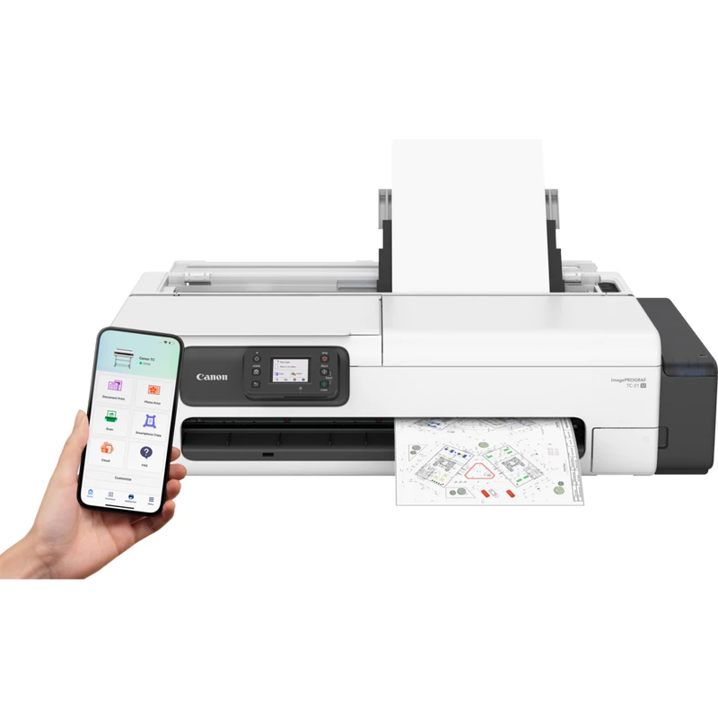 Large format inkjet printer Canon imagePROGRAF TC-21M — colour, 2400 x 1200 DPI, A1, Wi‑Fi, Ethernet, 1 GB storage