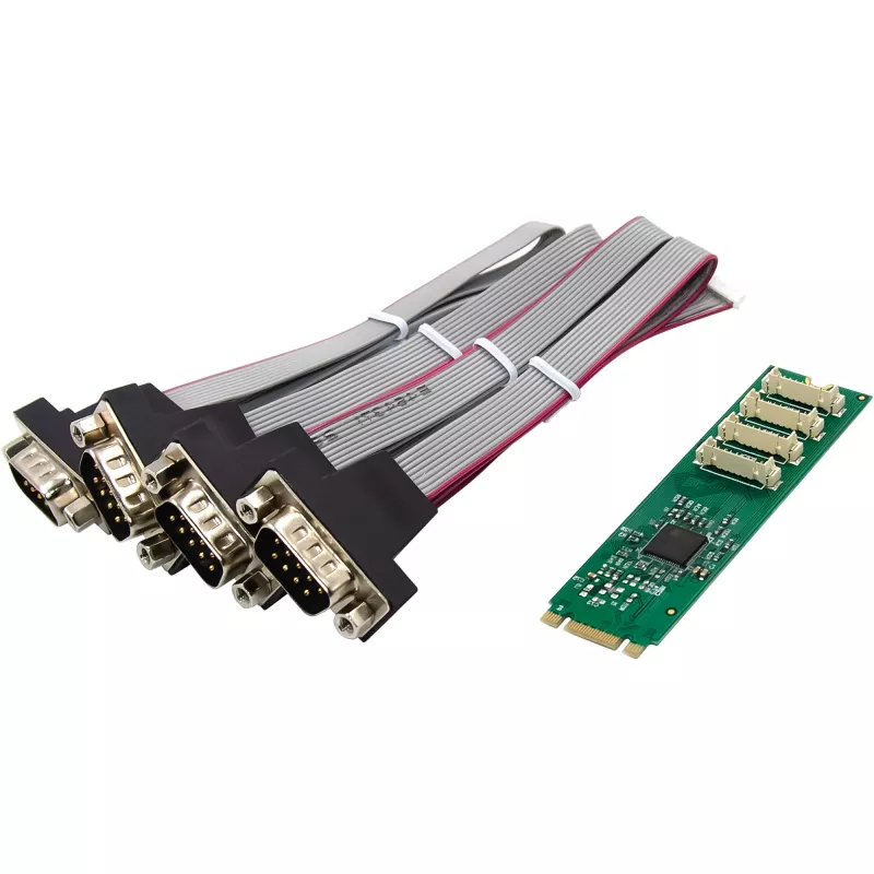 InLine 76660W Internal Serial Adapter M.2 Male ASIX AX99100 4 Gbit/s