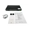 LevelOne 28-Port L2 Plus Managed PoE Industrial Switch, 4 x 1/2.5/10GbE SFP+, 24 PoE Outputs, 370W, 802.3AF/AT/BT PoE, 19 inch Rack Mount, -40°C to 80°C
