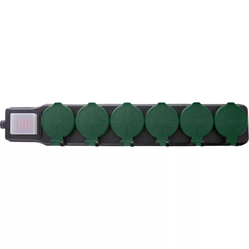InLine 16496T power extension 10 m 6 AC outlet(s) Indoor/outdoor Black, Green