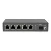LevelOne GEP-0625 network switch Unmanaged 2.5G Ethernet (100/1000/2500) Power over Ethernet (PoE) Black