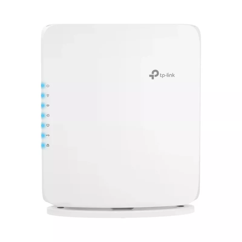 Wireless router TP‑Link Archer BE450 — Dual‑band (2.4/5 GHz), Wi‑Fi 7, Multi‑Gigabit Ethernet, 5x LAN, USB, white