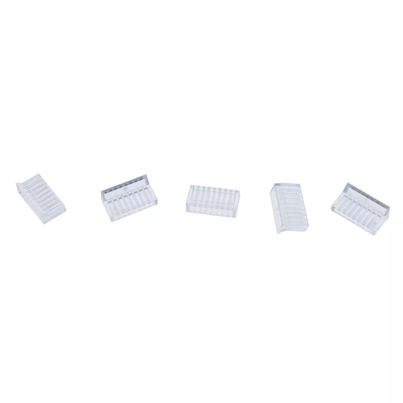 InLine Crimp connector Cat.6A RJ45 shielded, 3-piece grey 10-pack