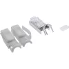 InLine Crimp connector Cat.6A RJ45 shielded, 3-piece grey 100-pack