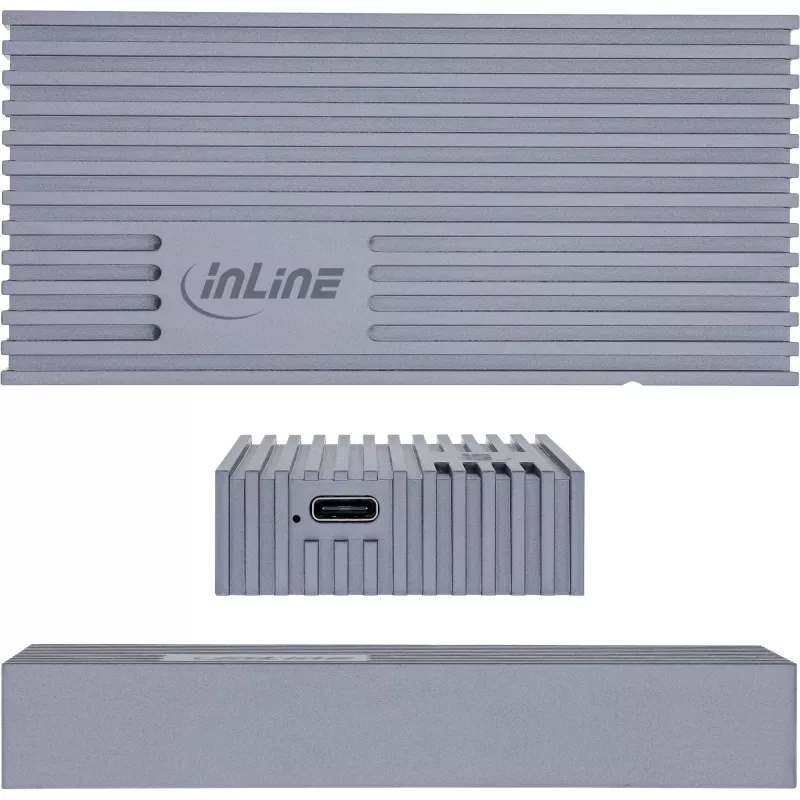 External USB4 Enclosure InLine 00031J — USB-C to M.2 NVMe SSD, 40 Gb/s, Aluminium