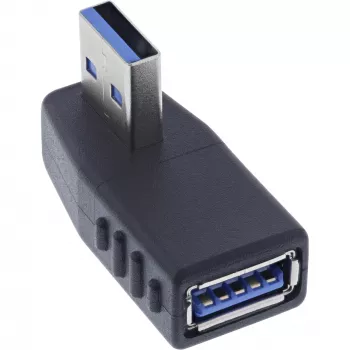 Angled 270° USB 3.2 Gen 1 adapter InLine 35300U — USB Type-A to Type-A, right-angle connection