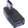 Angled 270° USB 3.2 Gen 1 adapter InLine 35300U — USB Type-A to Type-A, right-angle connection