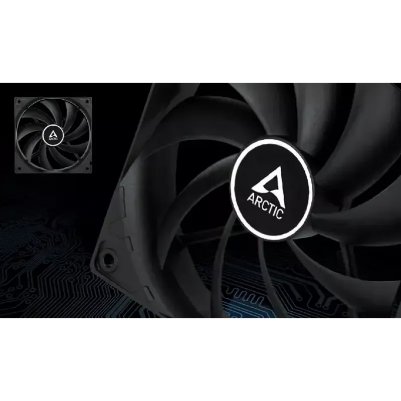 Fan ARCTIC Freezer F12 PWM 120 mm 230-1350 RPM 0.3 sone Black