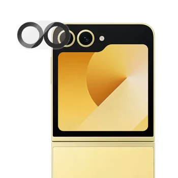 Camera lens protector PanzerGlass PicturePerfect for Samsung Galaxy Z Flip7 FE — tempered glass, silicone, transparent, 1 pc