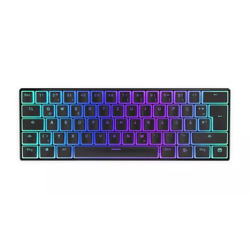 Gaming Keyboard ENDORFY Thock Compact RF Wireless USB QWERTZ 61 Keys RGB LED