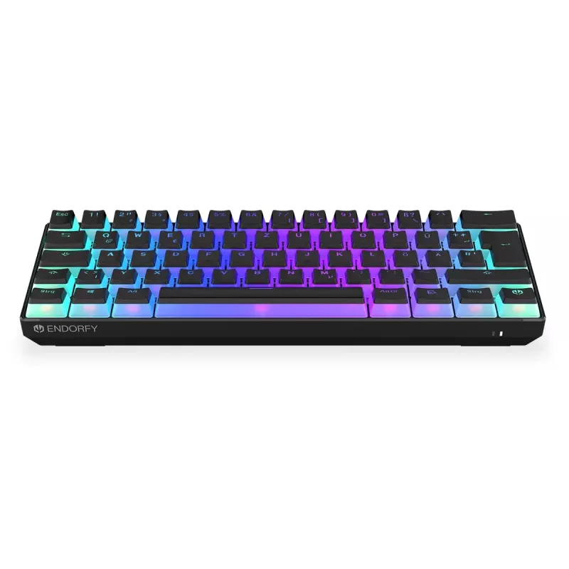 Gaming Keyboard ENDORFY Thock Compact RF Wireless USB QWERTZ 61 Keys RGB LED