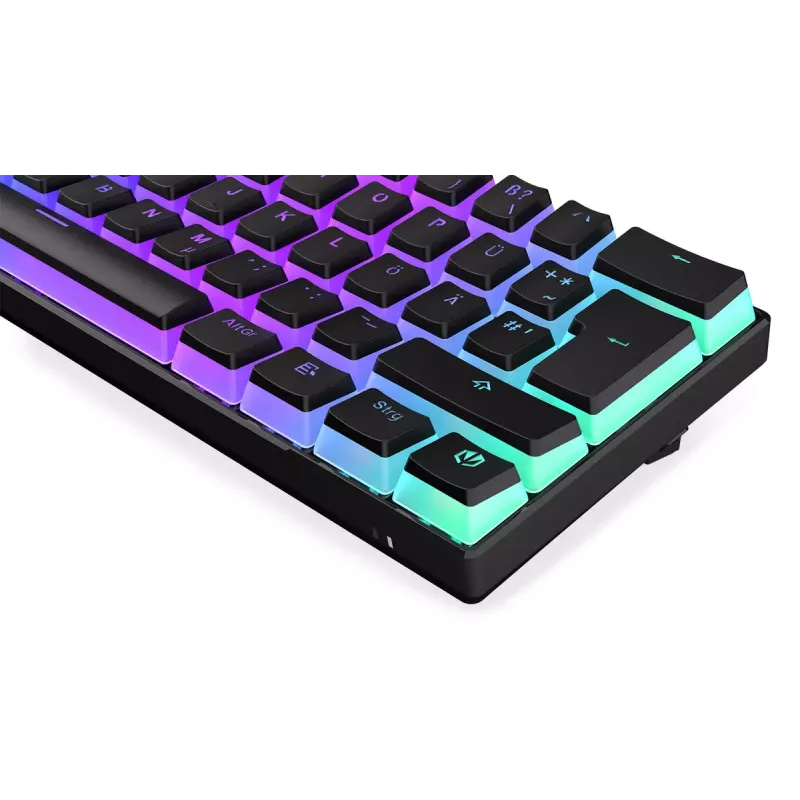 Gaming Keyboard ENDORFY Thock Compact RF Wireless USB QWERTZ 61 Keys RGB LED