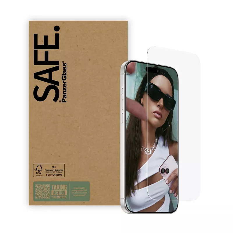 PanzerGlass SAFE. by ® Screen Protector iPhone 17 Pro Max | 16 Pro Max | Ultra-Wide Fit | Bulk