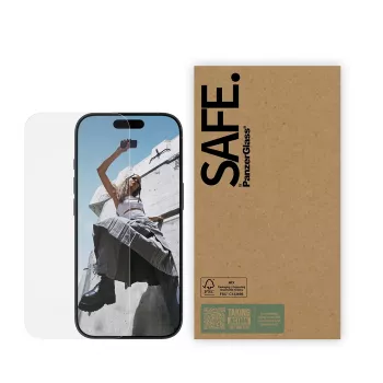 Screen protector PanzerGlass SAFE by for iPhone 17 / iPhone 17 Pro / iPhone 16 Pro — Ultra‑Wide Fit, tempered glass, pack of 10