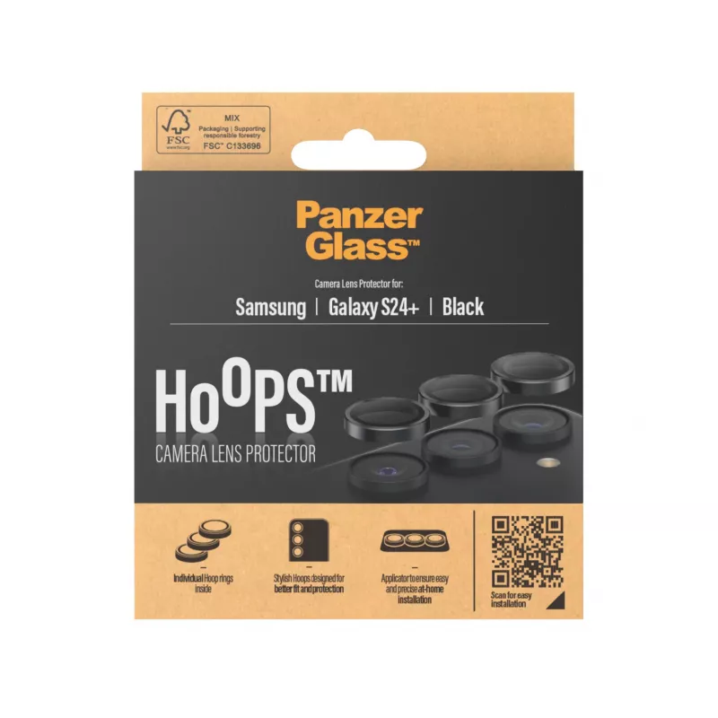 Camera Lens Protector PanzerGlass Hoops Samsung Galaxy S24 Plus Black