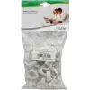 Cable clamp InLine 8 mm, round, plastic, white — pack of 50
