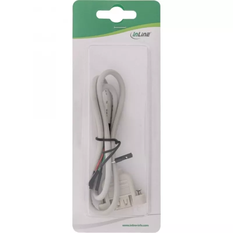 USB 2.0 Adapter Cable InLine 33440F 0.60m USB A female / header connector