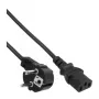 InLine power cable, CEE 7/7 angled / 3pin IEC C13 male, 7m