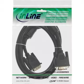 DVI-I Cable 24+5 M/M Dual Link InLine 17793 3m