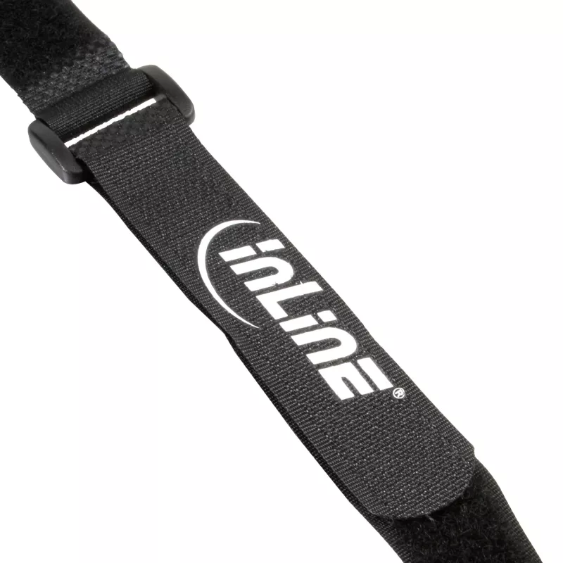 InLine Cable Strip hook-and-loop Set 10 pcs black 20 mm x 300 mm