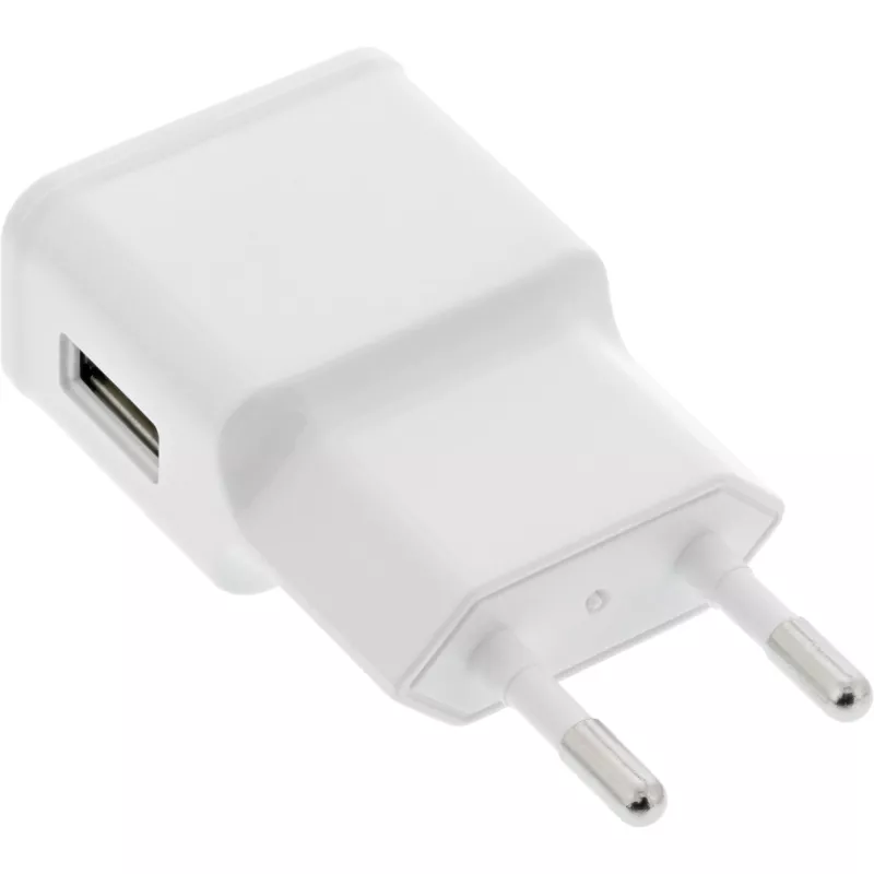 USB Power Adapter Single InLine 31504W 100-240V to 5V/1.2A White