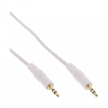 InLine Audio Cable 3.5mm Stereo male / male white/gold 2.5m