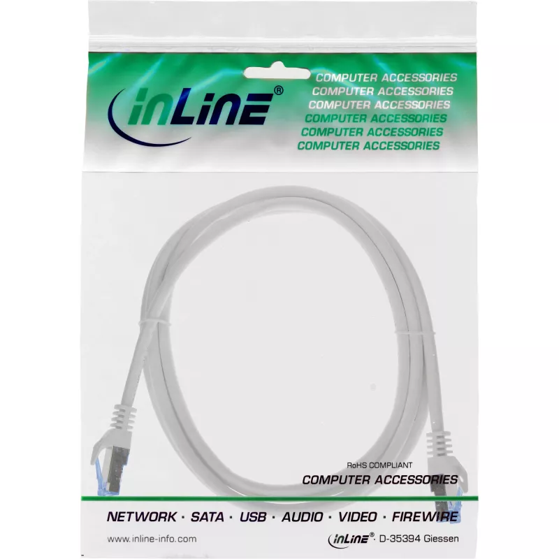 InLine 72603 networking cable Grey 3 m Cat6a S/FTP (S-STP)