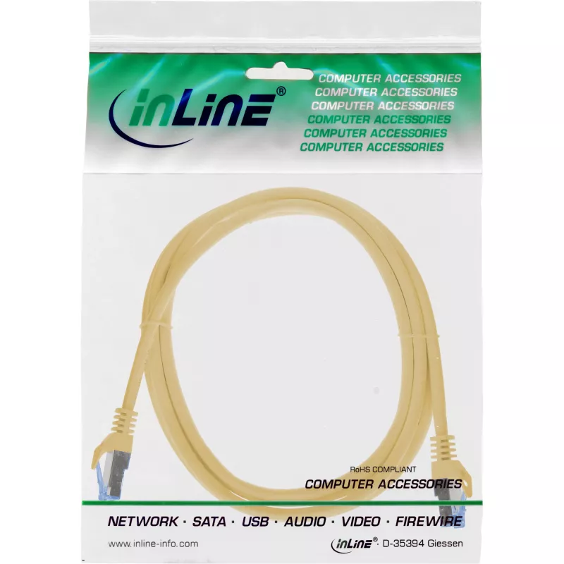 InLine 72602Y networking cable Yellow 2 m Cat6a S/FTP (S-STP)