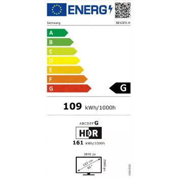Samsung BE65FX-H 65 inch 4K UHD Digital Signage Display with Tizen OS, Wi-Fi, 16/7 Operation, Black