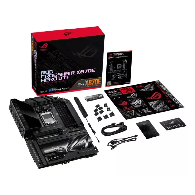 Motherboard ASUS ROG CROSSHAIR X870E HERO BTF — AMD X870E, Socket AM5, ATX, DDR5, M.2, Wi‑Fi 7