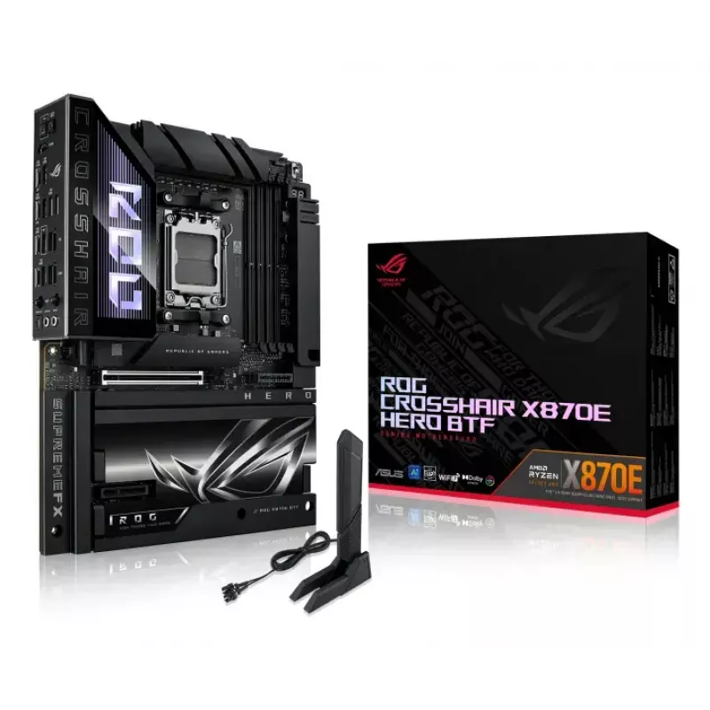 Motherboard ASUS ROG CROSSHAIR X870E HERO BTF — AMD X870E, Socket AM5, ATX, DDR5, M.2, Wi‑Fi 7