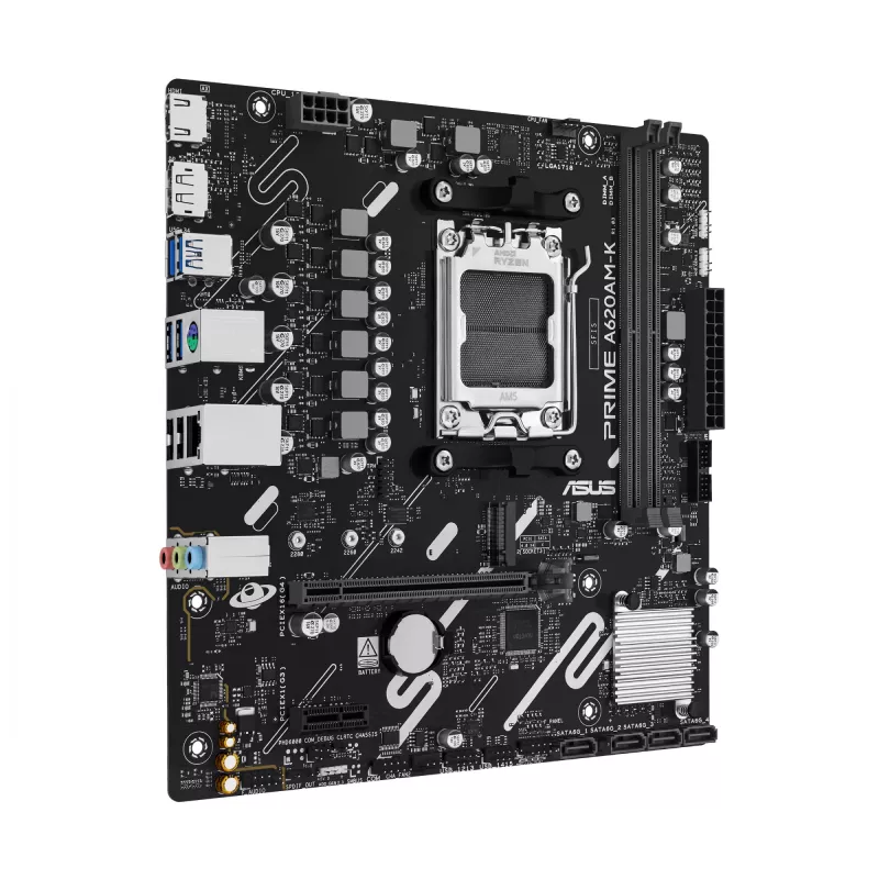 Motherboard ASUS PRIME A620AM-K Socket AM5 microATX DDR5, 2 DIMM, max 128 GB, A620A chipset