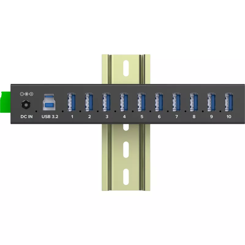 InLine 35396C interface hub USB 3.2 Gen 1 (3.1 Gen 1) Type-B 5000 Mbit/s Black