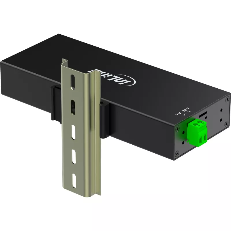 InLine 35396C interface hub USB 3.2 Gen 1 (3.1 Gen 1) Type-B 5000 Mbit/s Black