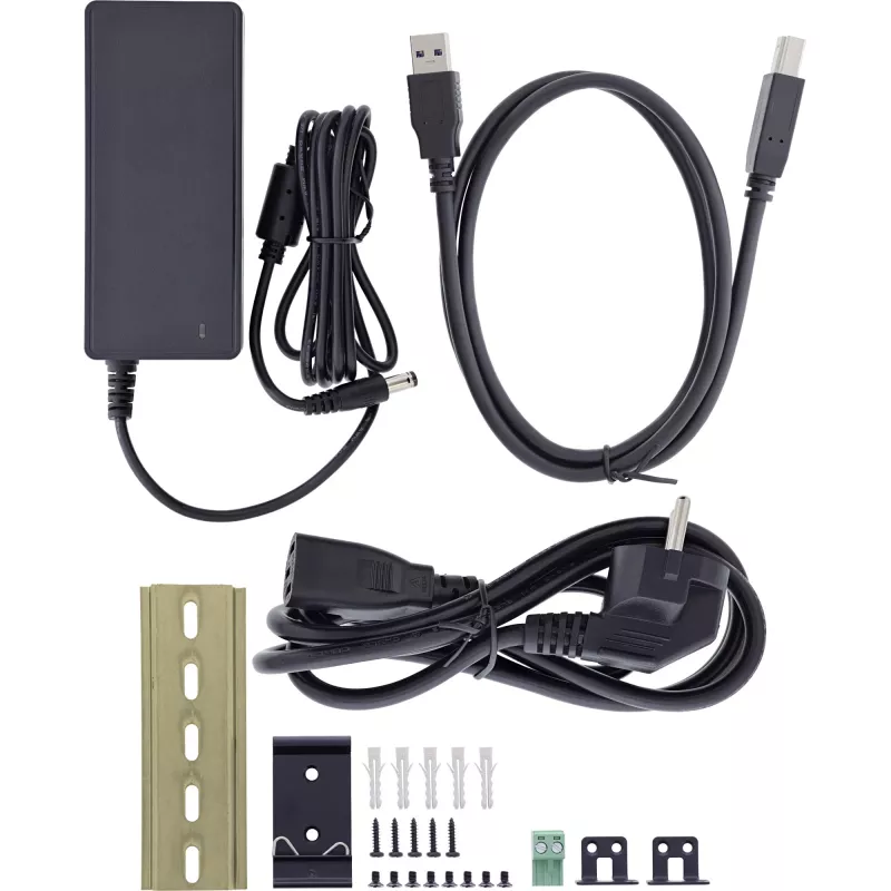 InLine 35396C interface hub USB 3.2 Gen 1 (3.1 Gen 1) Type-B 5000 Mbit/s Black