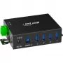 InLine 35396A interface hub USB 3.2 Gen 1 (3.1 Gen 1) Type-B 5000 Mbit/s Black