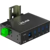 InLine 35396A interface hub USB 3.2 Gen 1 (3.1 Gen 1) Type-B 5000 Mbit/s Black