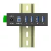 InLine 35396A interface hub USB 3.2 Gen 1 (3.1 Gen 1) Type-B 5000 Mbit/s Black