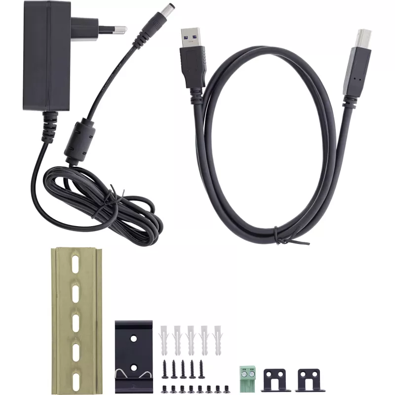 InLine 35396A interface hub USB 3.2 Gen 1 (3.1 Gen 1) Type-B 5000 Mbit/s Black