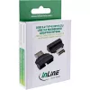 InLine 33446T cable gender changer USB Type-E Key A, 20-pin USB 3.0 header, 19-pin Black