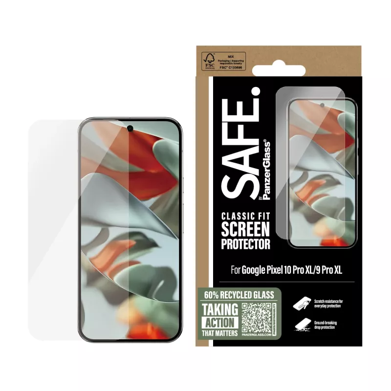 PanzerGlass SAFE. by ® Screen Protector Google Pixel 10 Pro XL | 9 Pro XL | Classic Fit