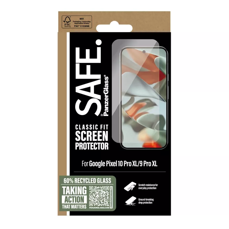 PanzerGlass SAFE. by ® Screen Protector Google Pixel 10 Pro XL | 9 Pro XL | Classic Fit