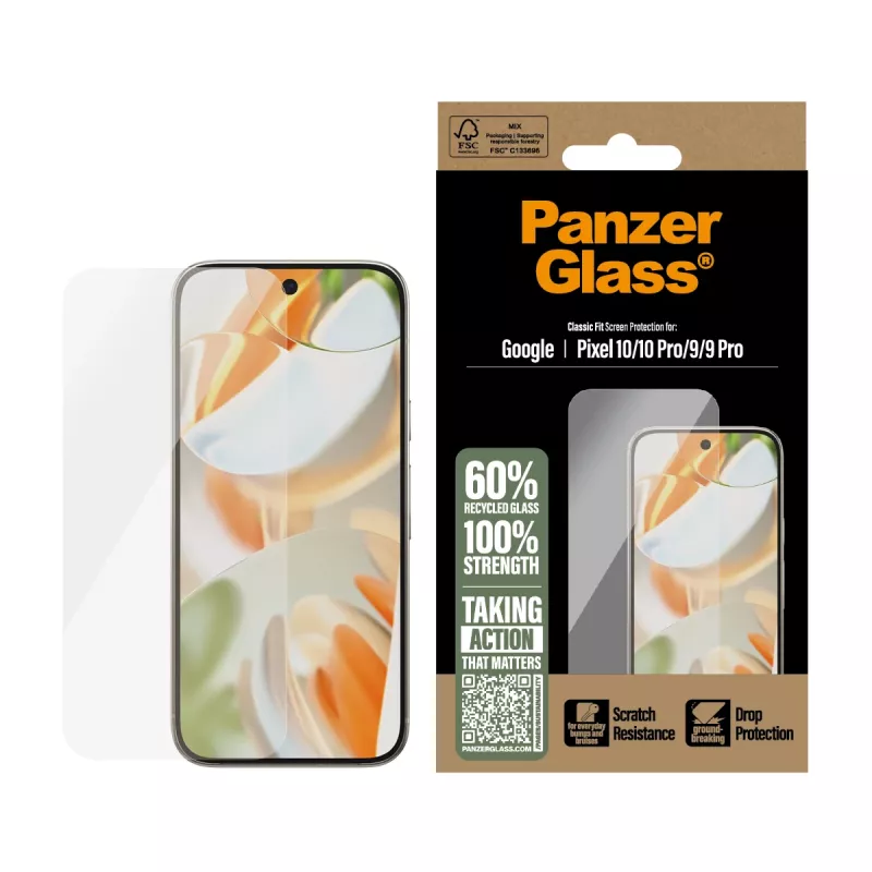PanzerGlass ® Screen Protector Google Pixel 10 | 10 Pro 5G | 9 5G | 9 Pro 5G | Classic Fit