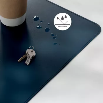 Desk mat LEITZ Large Desk Mat, PVC, Dark Blue, 400 x 800 x 2 mm