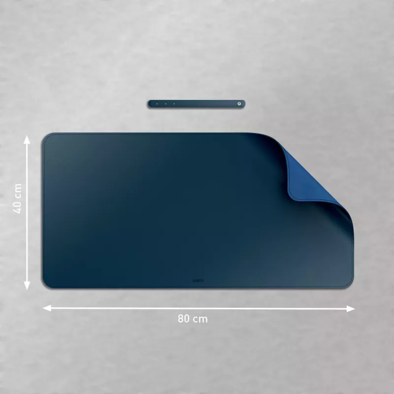 Desk mat LEITZ Large Desk Mat, PVC, Dark Blue, 400 x 800 x 2 mm