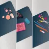 Desk mat LEITZ Large Desk Mat, PVC, Dark Blue, 400 x 800 x 2 mm
