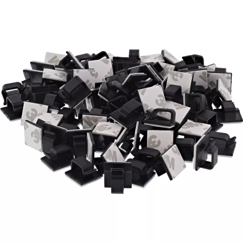 InLine 59971H cable organizer Universal Cable hook Black 100 pc(s)